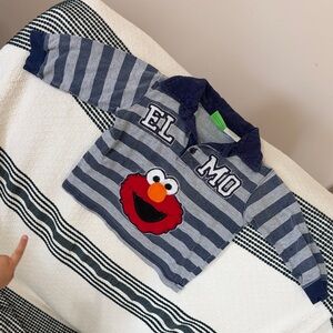 Y2K Elmo striped long sleeve 2T